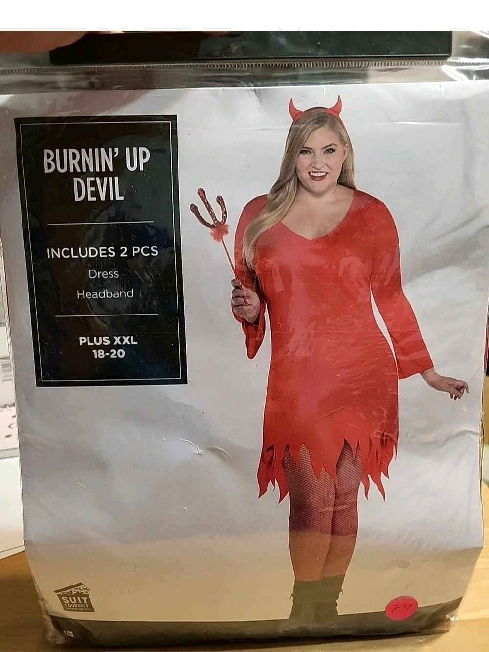Devilish Burning Up Sexy Devil Adult Costume Size 18-20 #3077#4462